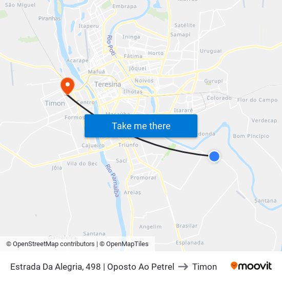 Estrada Da Alegria, 498 | Oposto Ao Petrel to Timon map