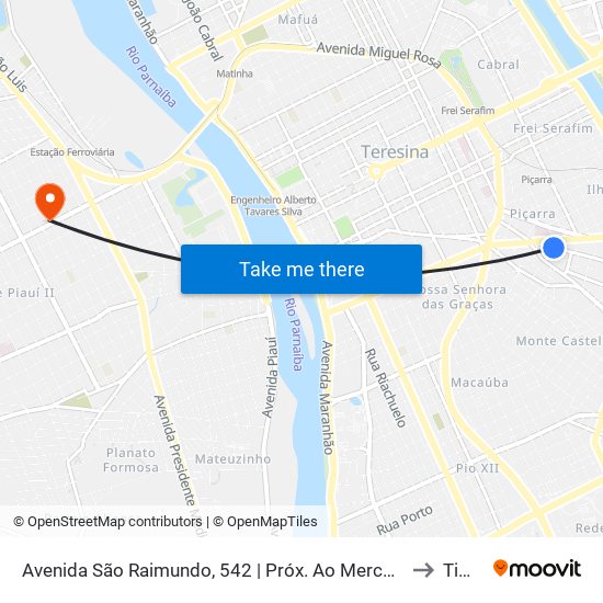 Avenida São Raimundo, 542 | Próx. Ao Mercado Da Piçarra to Timon map
