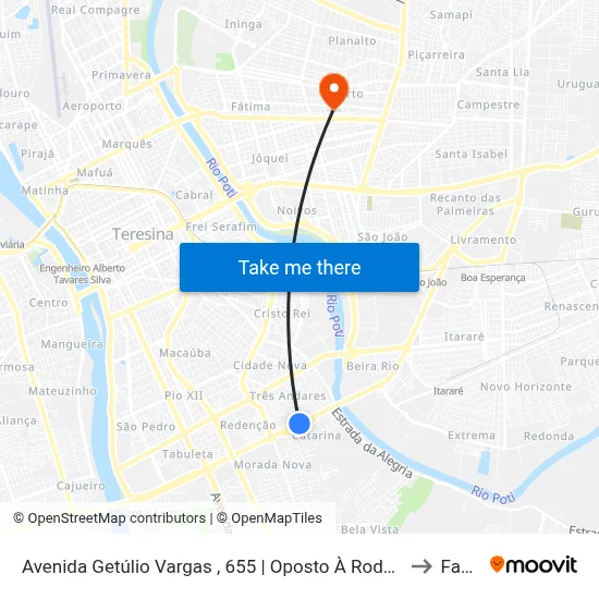 Avenida Getúlio Vargas , 655 | Oposto À Rodoviária to Facid map