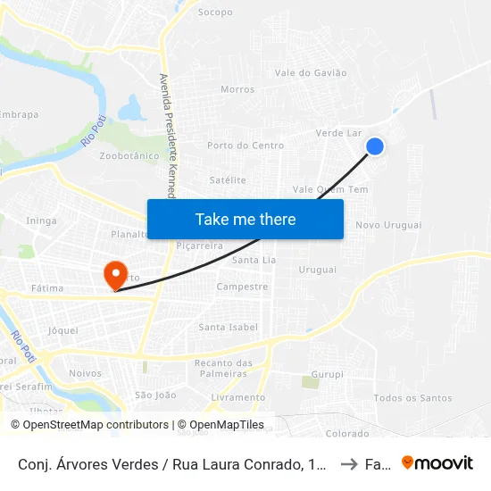 Conj. Árvores Verdes / Rua Laura Conrado, 19 | Quadra 19 to Facid map