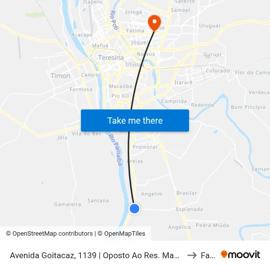 Avenida Goitacaz, 1139 | Oposto Ao Res. Manoel Damásio to Facid map