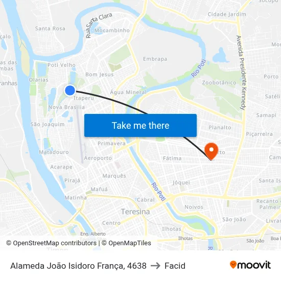 Alameda João Isidoro França, 4638 to Facid map