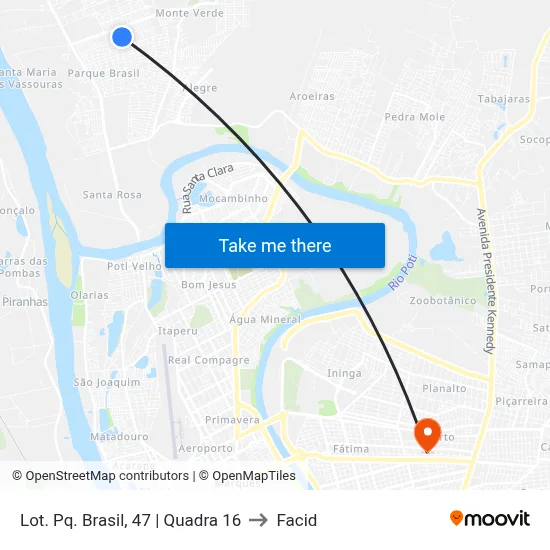 Lot. Pq. Brasil, 47 | Quadra 16 to Facid map