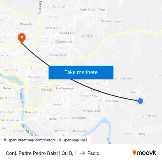 Conj. Padre Pedro Balzi | Qu B, 1 to Facid map