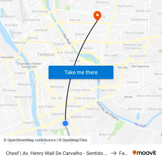 Chesf | Av. Henry Wall De Carvalho - Sentido Bairro to Facid map