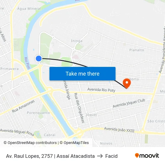 Av. Raul Lopes, 2757 | Assaí Atacadista to Facid map