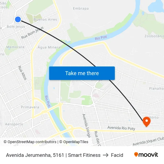 Avenida Jerumenha, 5161 | Smart Fitiness to Facid map