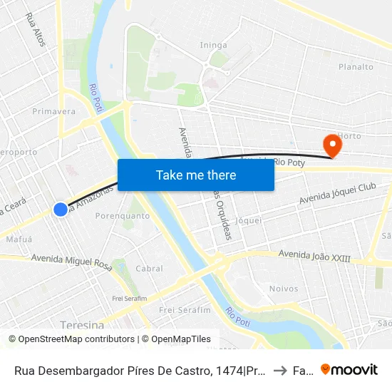 Rua Desembargador Píres De Castro, 1474|Praça Do Marquês to Facid map