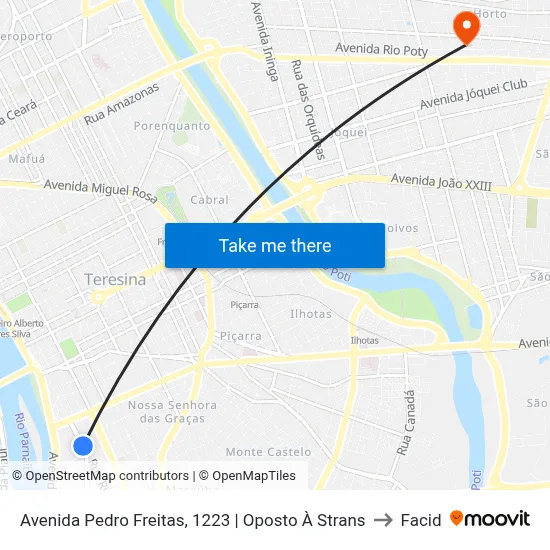 Avenida Pedro Freitas, 1223 | Oposto À Strans to Facid map