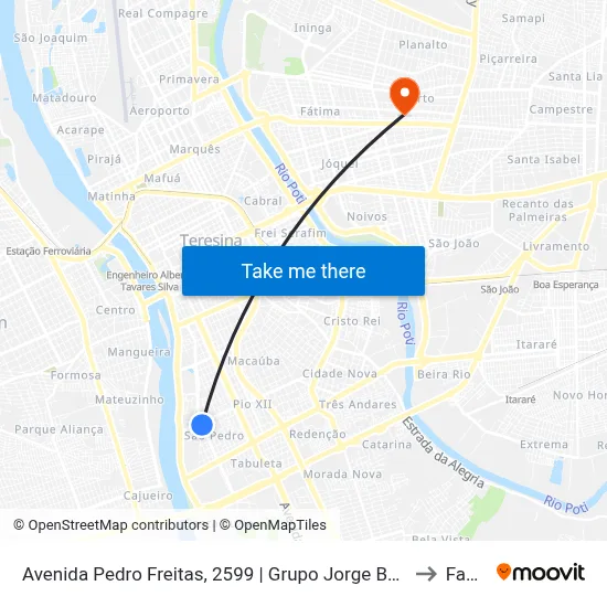 Avenida Pedro Freitas, 2599 | Grupo Jorge Batista to Facid map