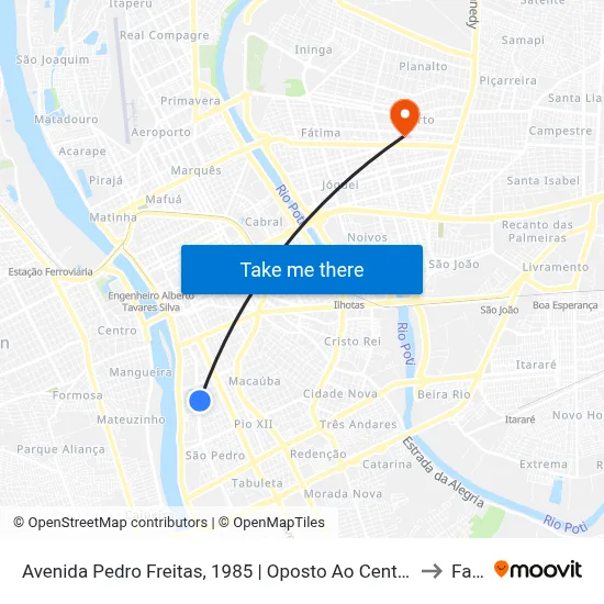Avenida Pedro Freitas, 1985 | Oposto Ao Centro Administrativo to Facid map