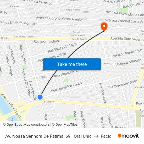 Av. Nossa Senhora De Fátima, 69 | Oral Unic to Facid map