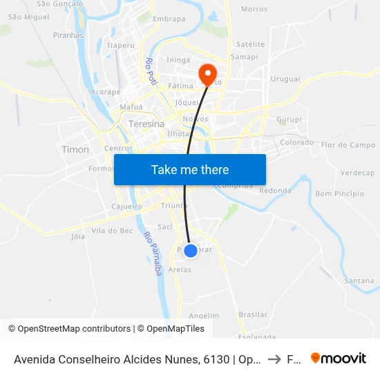 Avenida Conselheiro Alcides Nunes, 6130 | Oposto U.E. Martins Napoleão to Facid map