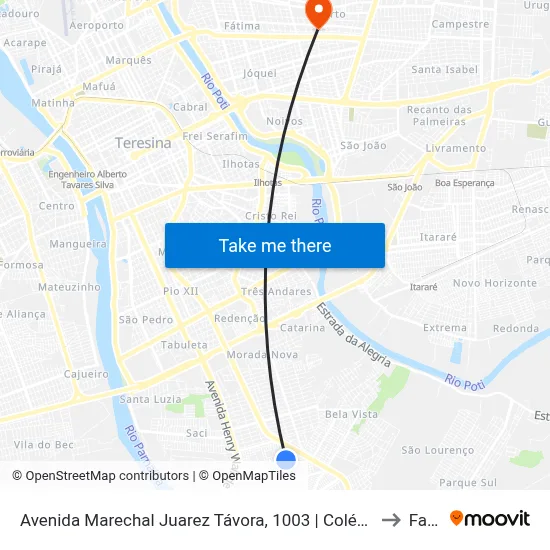 Avenida Marechal Juarez Távora, 1003 | Colégio São José to Facid map