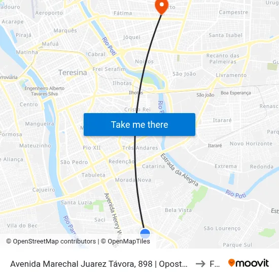 Avenida Marechal Juarez Távora, 898 | Oposto Ao Colégio São José to Facid map