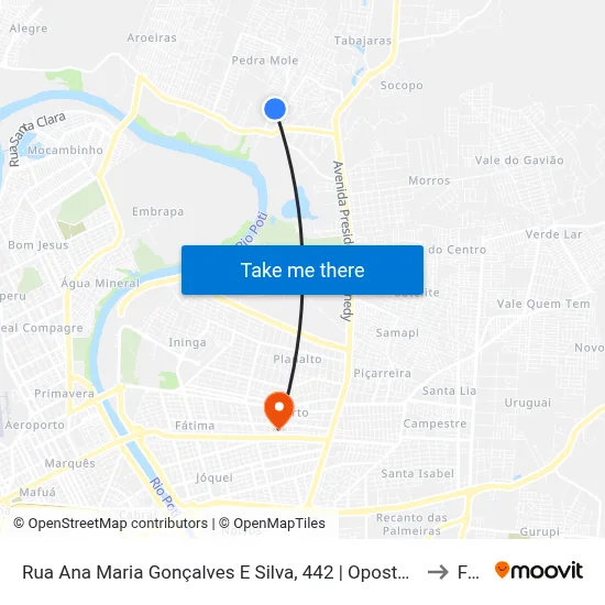 Rua Ana Maria Gonçalves E Silva, 442 | Oposto Ao Carvalho Supermercado to Facid map