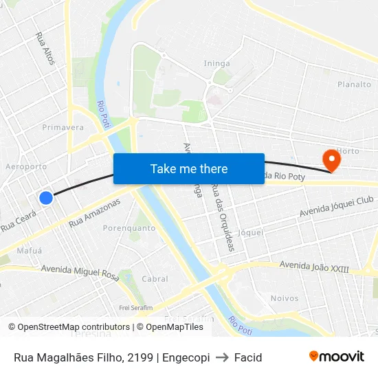 Rua Magalhães Filho, 2199 | Engecopi to Facid map