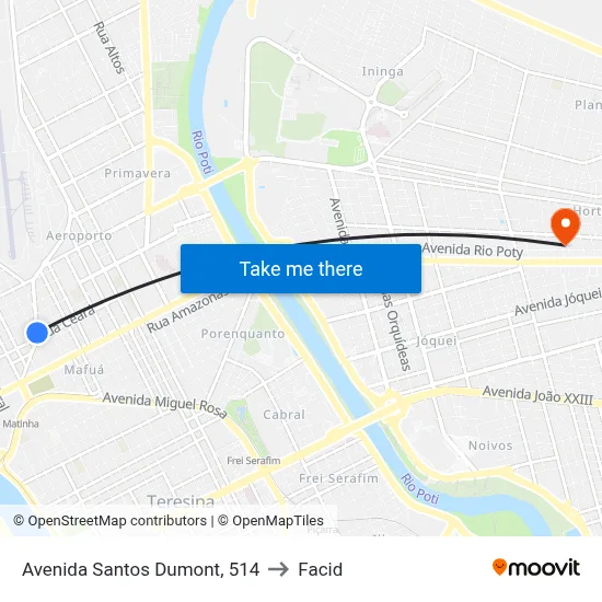 Avenida Santos Dumont, 514 to Facid map