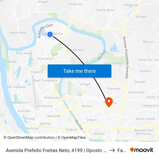 Avenida Prefeito Freitas Neto, 4199 | Oposto Ao 9º Dp to Facid map