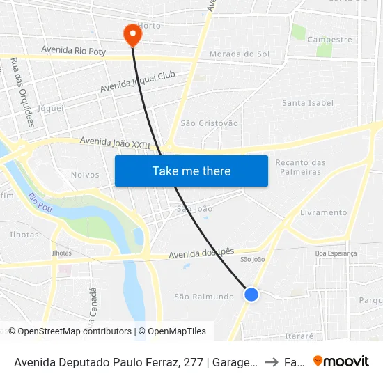 Avenida Deputado Paulo Ferraz, 277 | Garagem Emtracol to Facid map