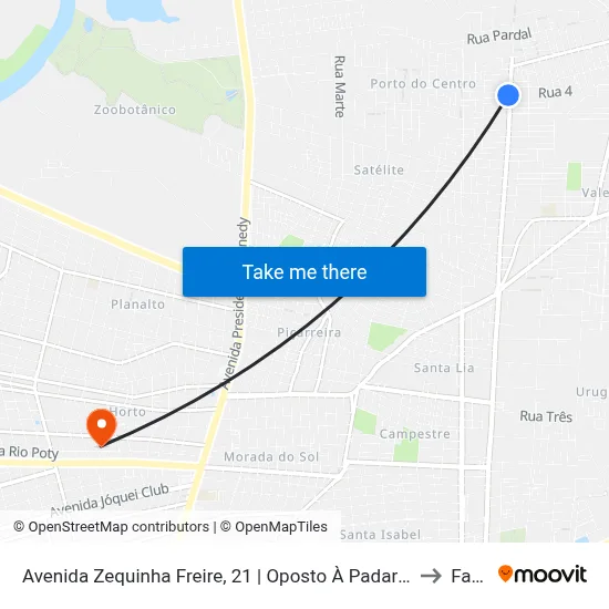 Avenida Zequinha Freire, 21 | Oposto À Padaria Provare to Facid map