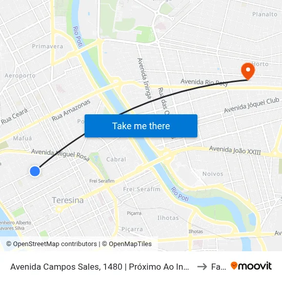 Avenida Campos Sales, 1480 | Próximo Ao Instituto Dom Barreto to Facid map