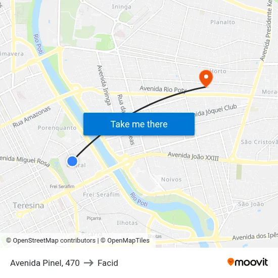 Avenida Pinel, 470 to Facid map