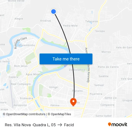Res. Vila Nova -Quadra L, 05 to Facid map