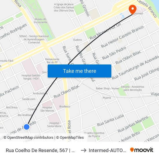 Rua Coelho De Resende, 567 | Modelo Lanches to Intermed-AUTORIZAÇAO map