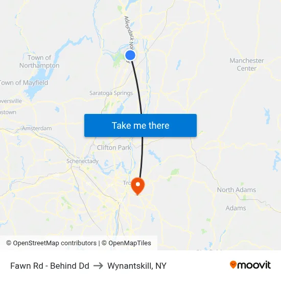 Fawn Rd - Behind Dd to Wynantskill, NY map