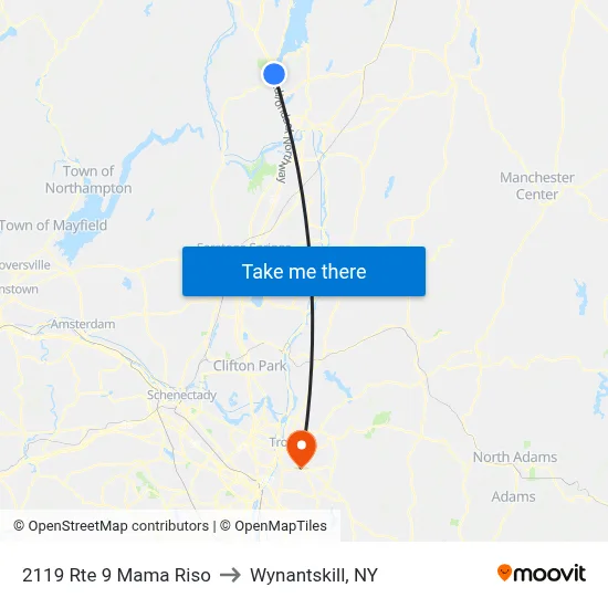 2119 Rte 9 Mama Riso to Wynantskill, NY map