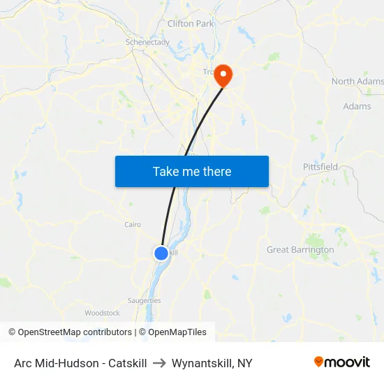 Arc Mid-Hudson - Catskill to Wynantskill, NY map