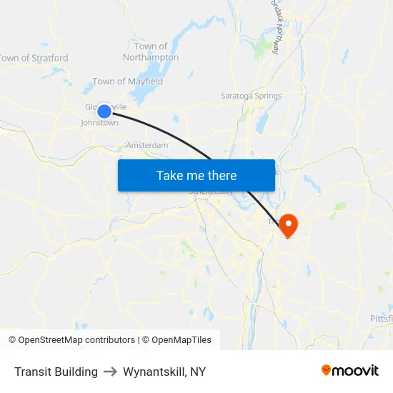Transit Building to Wynantskill, NY map