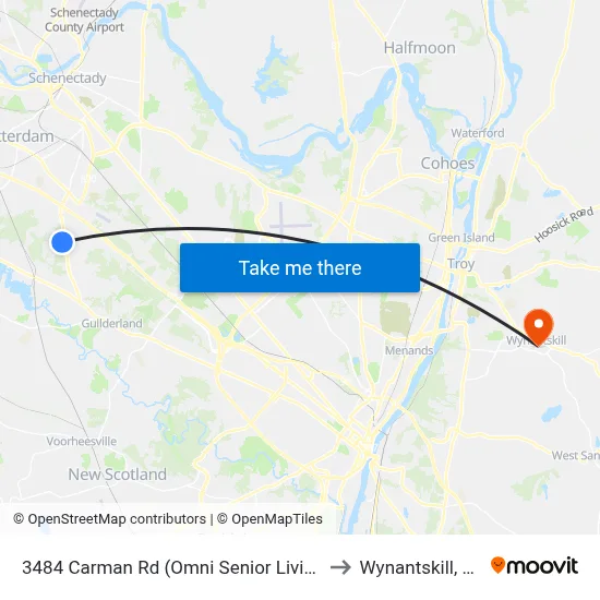 3484 Carman Rd (Omni Senior Living) to Wynantskill, NY map