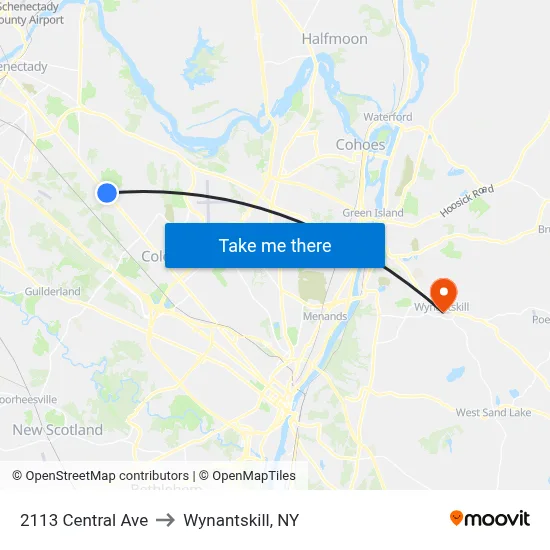 2113 Central Ave to Wynantskill, NY map