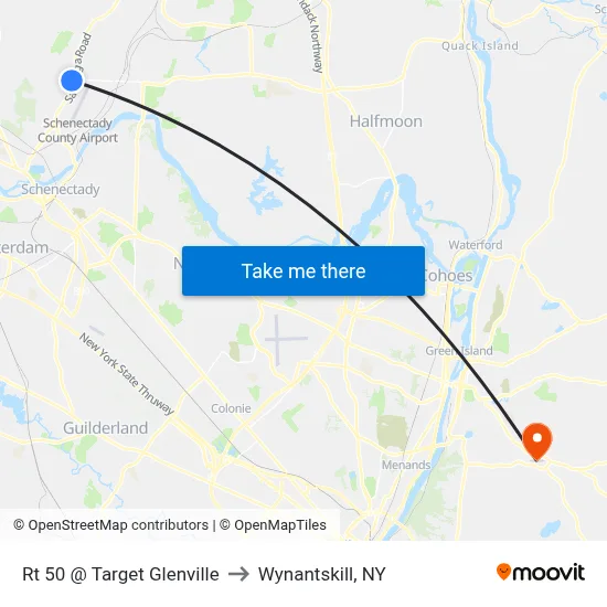 Rt 50 @ Target Glenville to Wynantskill, NY map