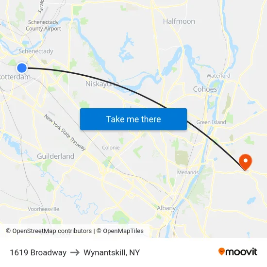 1619 Broadway to Wynantskill, NY map