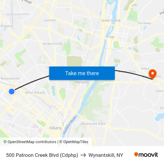 500 Patroon Creek Blvd  (Cdphp) to Wynantskill, NY map