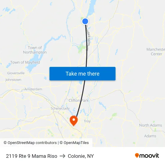 2119 Rte 9 Mama Riso to Colonie, NY map