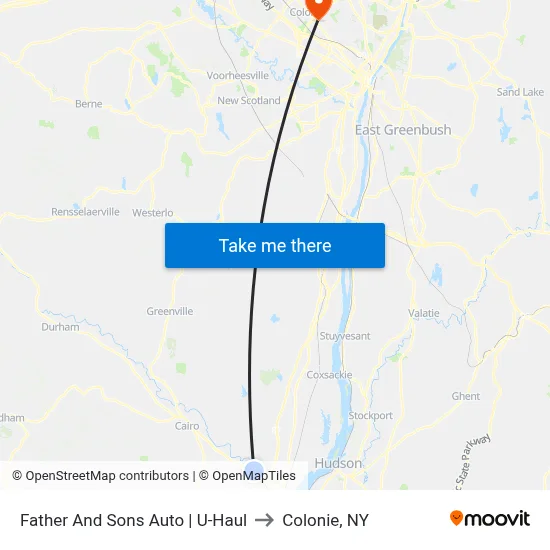 Father And Sons Auto | U-Haul to Colonie, NY map