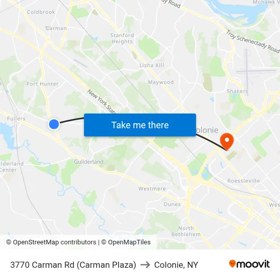 3770 Carman Rd (Carman Plaza) to Colonie, NY map