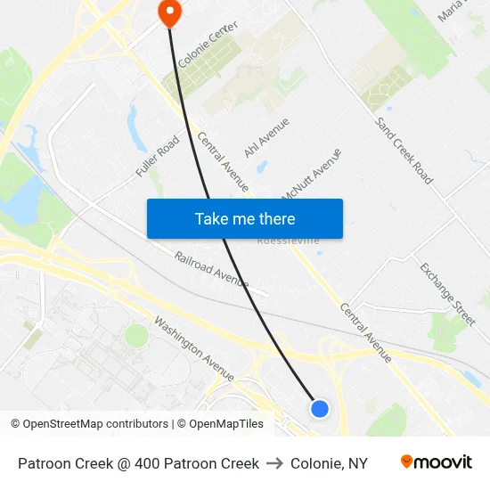 Patroon Creek @ 400 Patroon Creek to Colonie, NY map