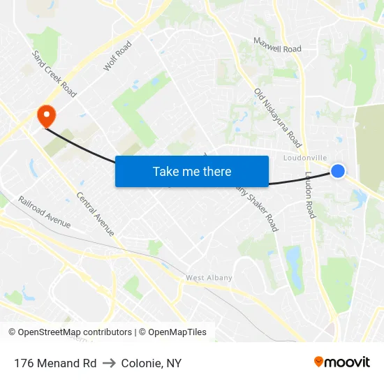 176 Menand Rd to Colonie, NY map
