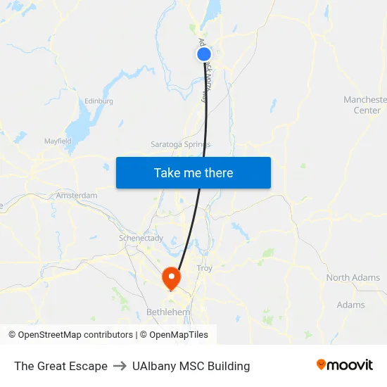 The Great Escape to UAlbany MSC Building map