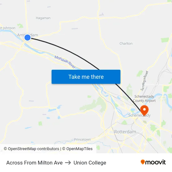 Across From Milton Ave to Union College map