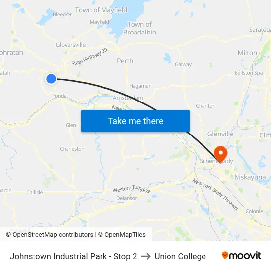 Johnstown Industrial Park - Stop 2 to Union College map