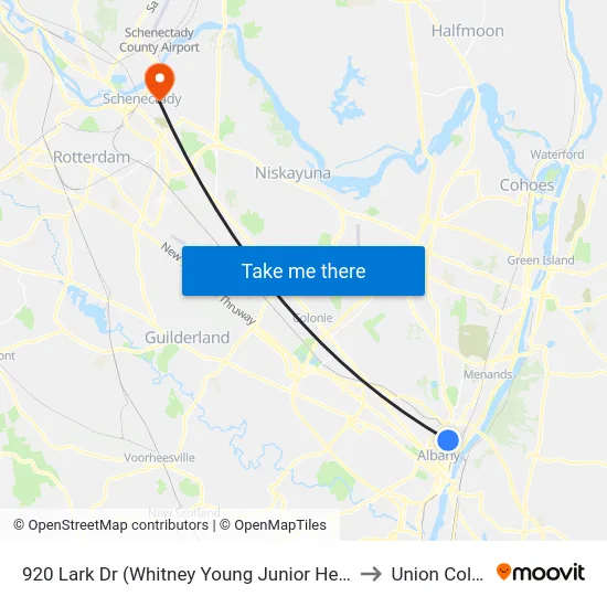 920 Lark Dr (Whitney Young Junior Health Cntr) to Union College map