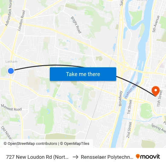 727 New Loudon Rd (Northway Toyota) to Rensselaer Polytechnic Institute map