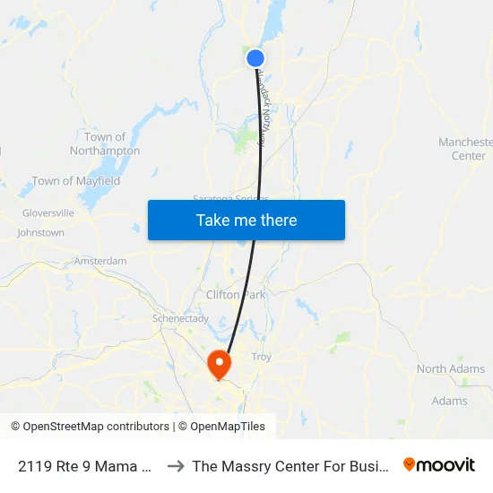 2119 Rte 9 Mama Riso to The Massry Center For Business map