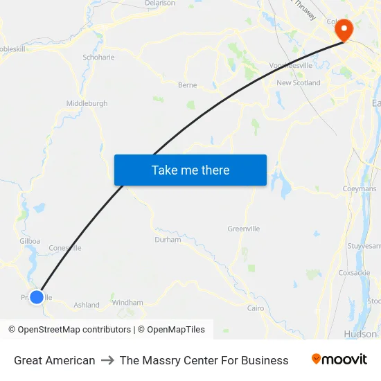 Great American to The Massry Center For Business map